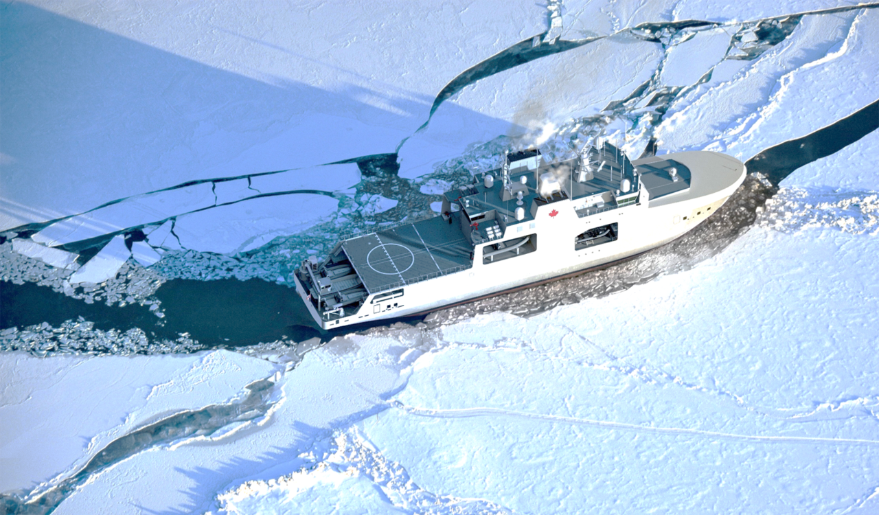 北极海上巡逻船