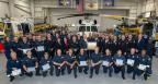 洛杉矶郡消防部门的成员。空中作战部分参加2018年11月伍尔西与西科斯基公司救援和火灾造成维护奖。一节还收到了西科斯基公司的人道主义奖。图片来源:洛杉矶县消防部门。