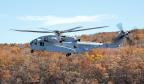 西科斯基公司交付两架ch - 53直升机直升机在2022年12月美国海军陆战队。重型直升机将在杰克逊维尔的海军陆战队航空站新河,北卡罗莱纳。
